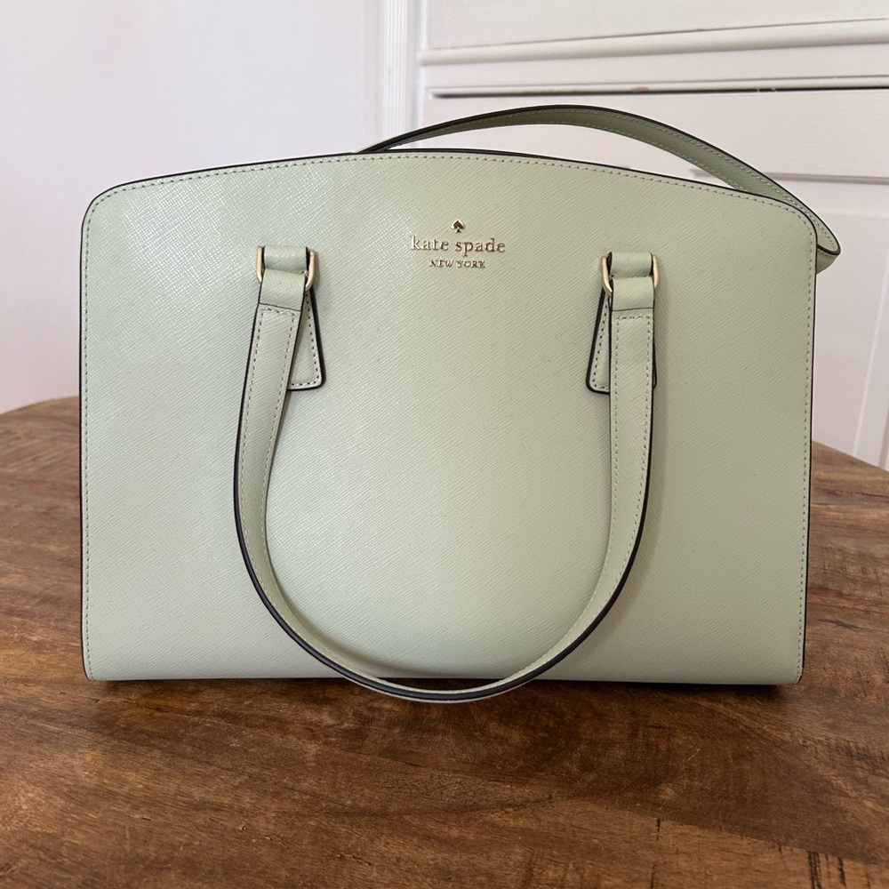 KG025 Kate Spade Perry Medium Satchel Verde Menta